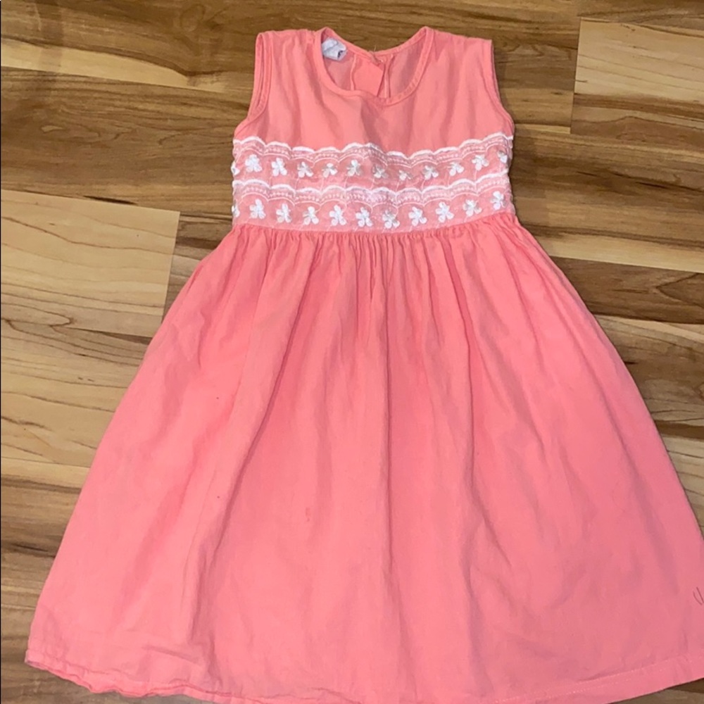 Girls coral dress
